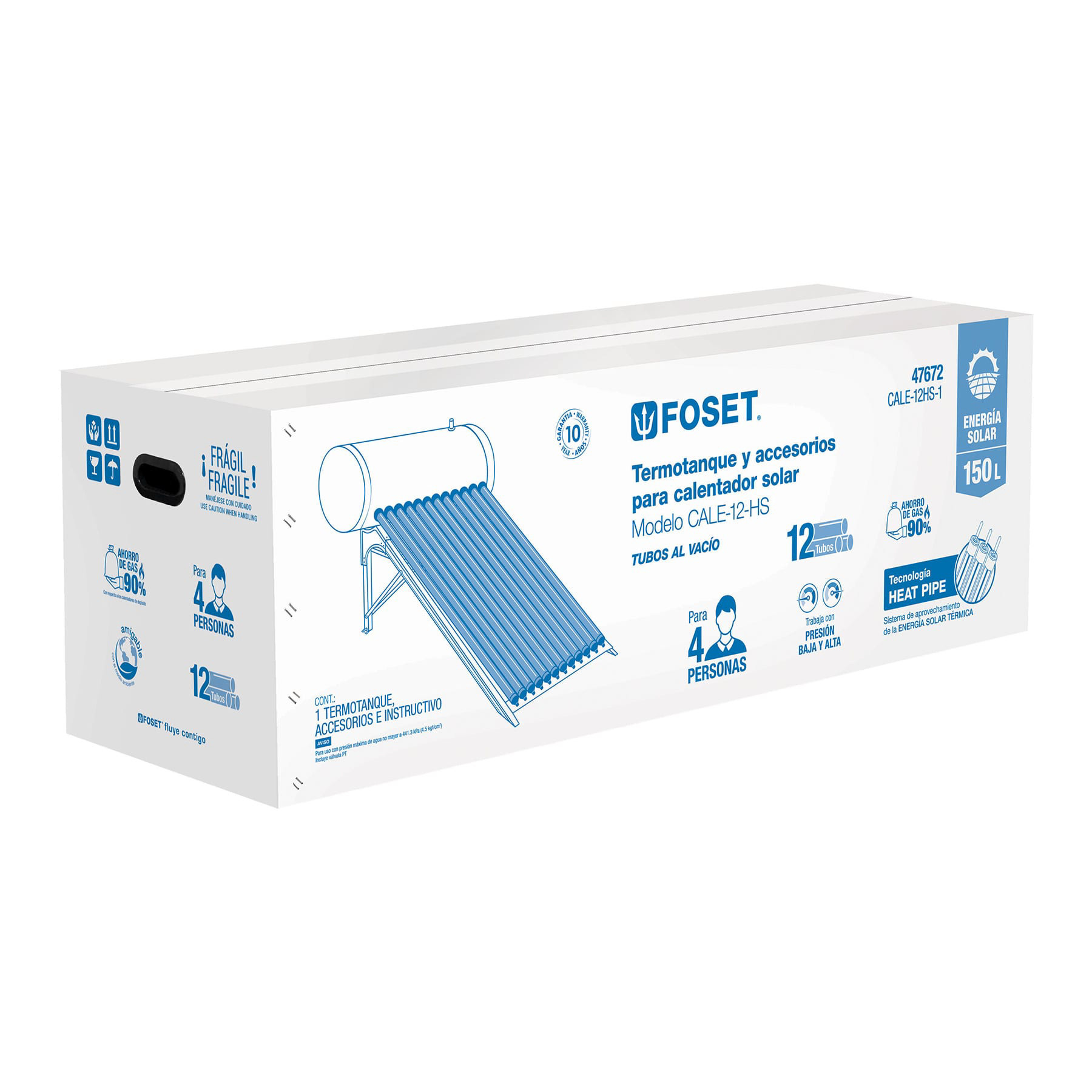Caja de empaque de repuesto para CALE-12HS-1, Foset