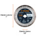 Disco de diamante de 7" x 1.6 mm corte de porcelanato