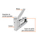 Engrapadora tipo pistola para ¼",5/16", 3/8", con 200 grapas