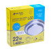 Luminario LED 22 W plafón decorativo metálico luz día, Basic