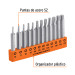 Juego de 12 puntas torx combinadas largo 2", Truper Expert