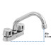 Mezcladora 4" para lavabo, tubular, cartucho compresión
