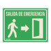 Letrero de señalización "SALIDA DE EMERGENCIA", 21 x 28 cm