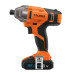 Destornillador de impacto inalámbrico 1/4", 20 V, Truper