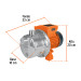 Bomba eléctrica tipo jet para agua, acero inoxidable, 1/2 HP