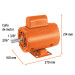 Motor eléctrico monofásico de 1/4 HP, baja velocidad, Truper