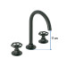 Mezcladora p/lavabo,taladros separados,redondos,negro,Tubig