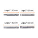 Estuche con 6 puntas planas combinadas largo 2", Expert