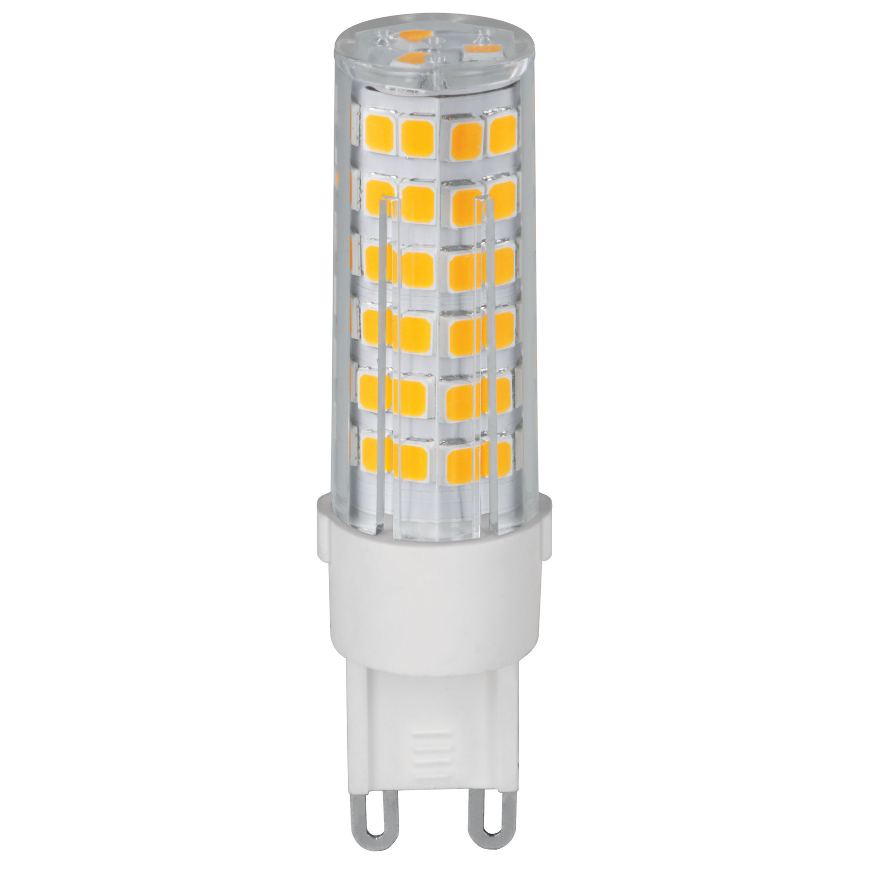 Lámpara de LED tipo cápsula 4 W base G9 luz cálida, blíster