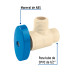 Llave angular de CPVC 1/2" x 1/2", Foset