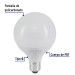 Lámpara de LED tipo globo 8 W luz de día, en caja, Volteck