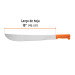Machete estándar 18" cacha naranja remachada, en bolsa