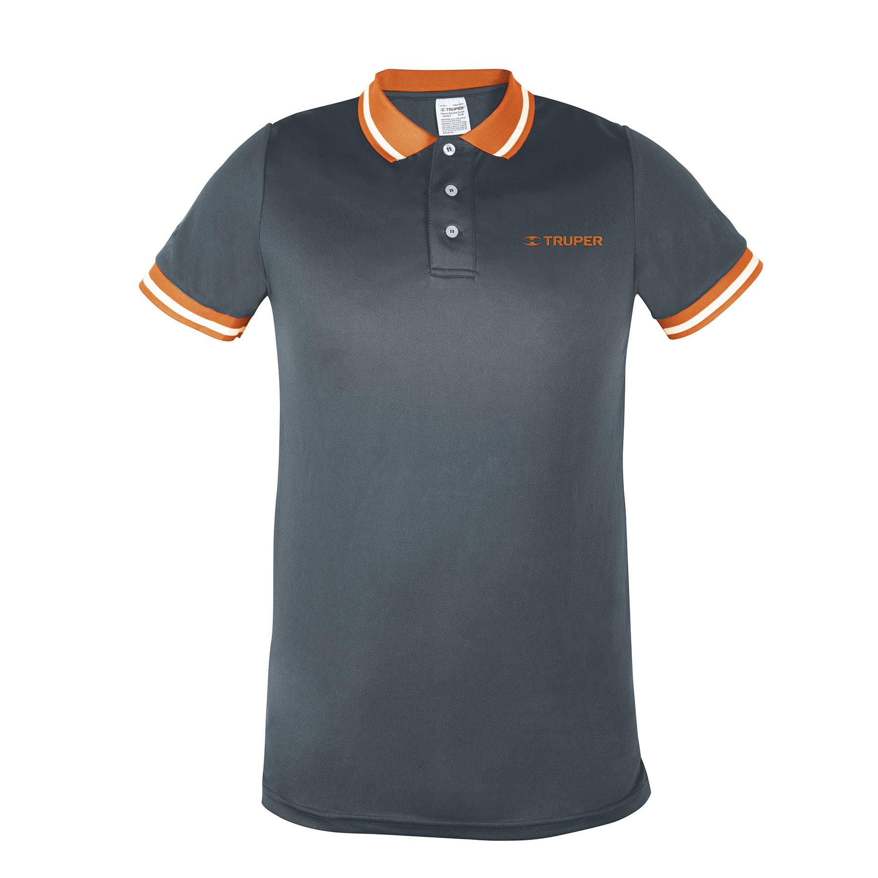 Playeras polo performance gris, para caballero