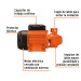 Bomba periférica 1/2 HP, altura máxima 45 m, Truper Expert