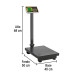 Báscula electrónica de plataforma, plegable, 200 kg. Pretul