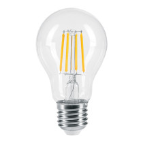 Lámpara LED tipo A19 6 W con filamento luz cálida, blíster