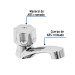Llave plástica individual para lavabo, Foset