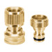 Conector 3/4" rápido de latón manguera-acc. sistema click