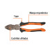 Pinza para electricista 9" alta palanca mango Comfort Grip