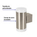 Arbotante decorativo de LED 10 W 2 spots luz cálida, Volteck