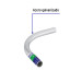 Codo Conduit 90° de 1/2" galvanizado pared delgada et. verde
