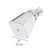 Regadera cuadrada metálica 2" sin brazo, Foset