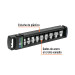 Juego de 9 dados cuadro 3/8" torx, Truper