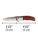 Navaja abatible 4-1/2" mango de madera, Truper