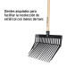 Bieldo para estiércol 16 dientes, mgo largo 54" cab/plástica