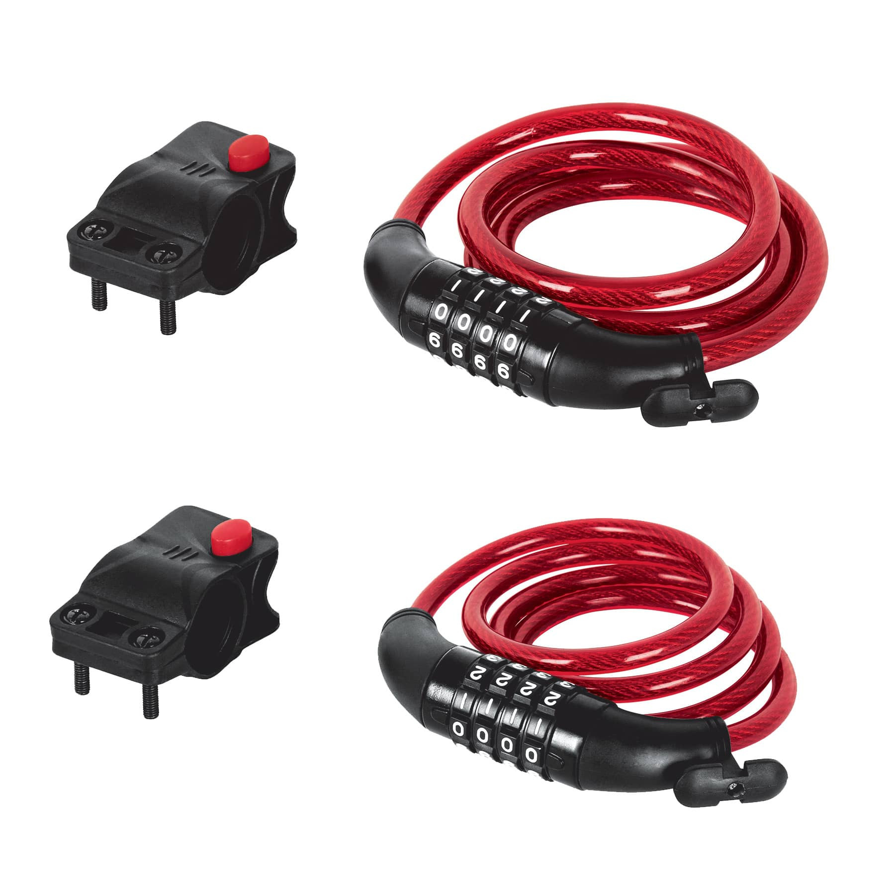 Candados de cable, de combinación uso ligero