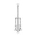 Llave de cruz 14" plegable pulida y cromada, Truper