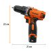 Taladro compacto inalámbrico 3/8", 12 V, Truper