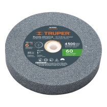 Rueda abrasiva p/esmeril 6 X 1", óxido de aluminio, grano 60