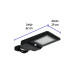 Luminario suburbano de LED 15 W con panel solar, Volteck