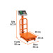 Báscula electrónica de plataforma, plegable, 100 kg, Truper