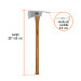 Hacha Pulaski 3-1/2 lb, mango de hickory 35", Truper