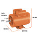 Motor eléctrico monofásico de 2 HP, alta velocidad, Truper