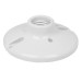 Portalámpara de porcelana, 4-1/2", redonda, Volteck