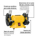 Esmeril de banco de 6" de 1/4 HP (185 W), Pretul