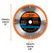 Disco sierra 10" p/aluminio, 100 dientes centro 5/8", Expert