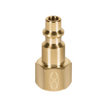 Conector rápido de latón, tipo F, cuerda 1/4" NPT, hembra