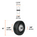 Rueda imponchable 10" para eje lateral, Truper