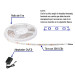 Tira LED 5 m 40 W para interior y exterior multicolor RGB