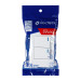 Placa armada 2 interruptores, 1.5 módulos, Española, blanco