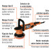 Pulidora doble acción 6", 900 W, profesional, Truper