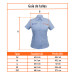 Camisas azules manga corta, para dama