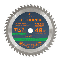 Disco sierra 7-1/4" multimaterial, 48 dientes centro 5/8"