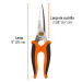 Tijera 8" multiusos de acero inoxidable, mango Comfort Grip