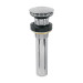 Contra p/lavabo, 1-1/4", sin rebosadero, hongo, latón, cromo