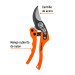 Tijera para poda 8" de nylon con cuchillas acero SK5, Truper